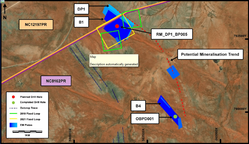 High Priority EM Target at Orion Minerals Boksputs project Southern