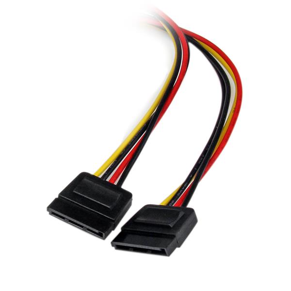 12" LP4 to 2x SATA Power Y Cable Adapter SATA Power Cables