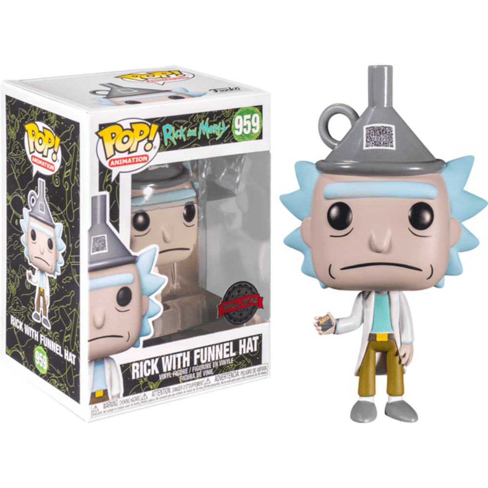 FUNKO POP! ANIMATION RICK & MORTY RICK W/FUNNEL HAT 959 (SPECIAL