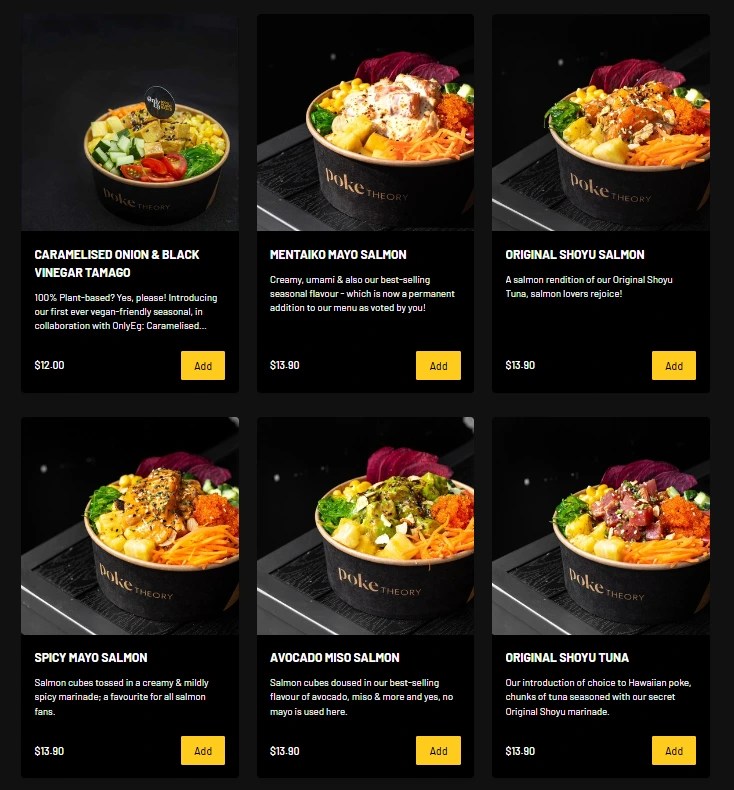Latest Poke Theory Menu Prices & Outlets Singapore 2023