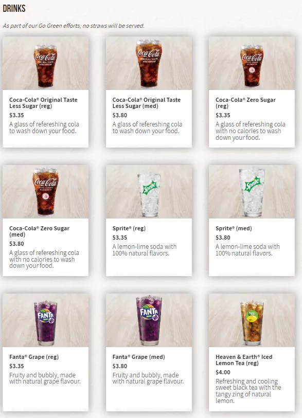 KFC Menu Singapore with Updated Prices 2023