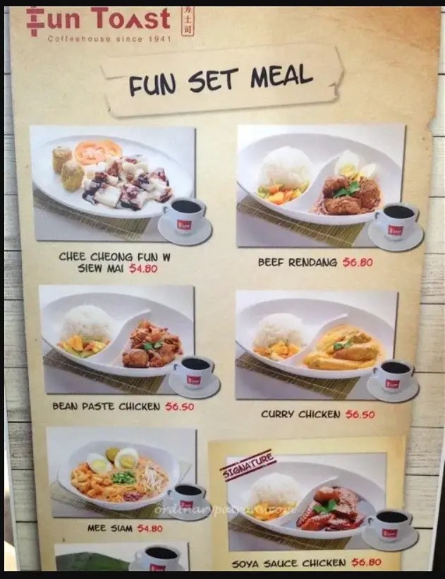 Fun Toast Singapore Menu Prices Latest 2024