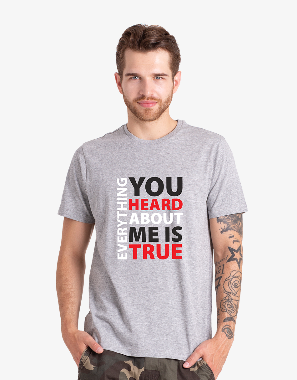 Printed TShirts for Men Everything Rough And Tough