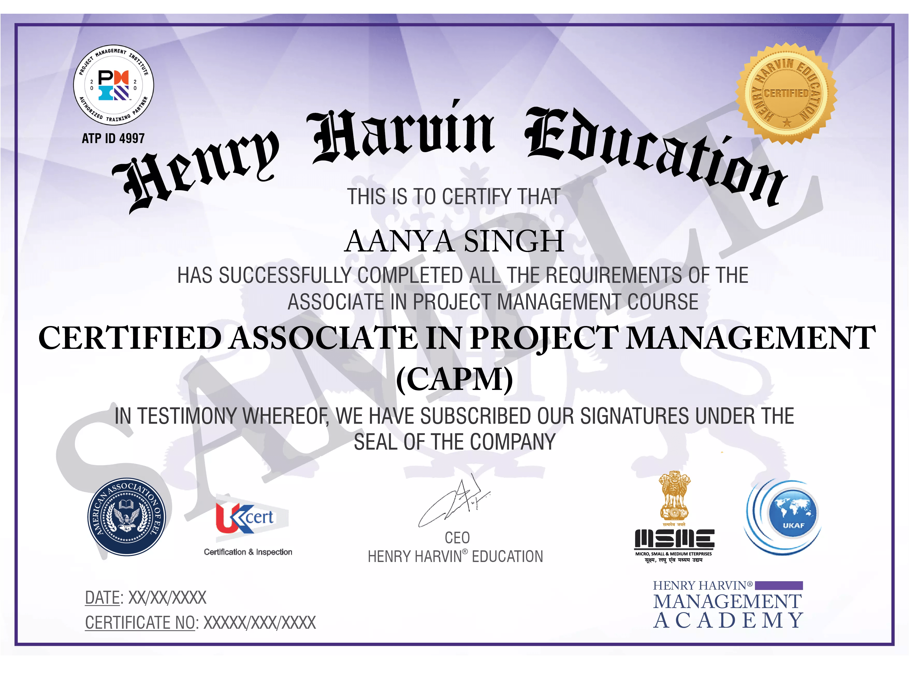 Certified Associate in Project Management (CAPM)® Certification Course