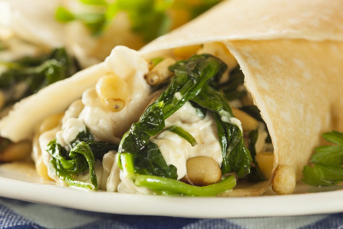 CRÊPES VEGETARIANE CON SPINACI E FIOCCHI DI LATTE SGProgram by Selene