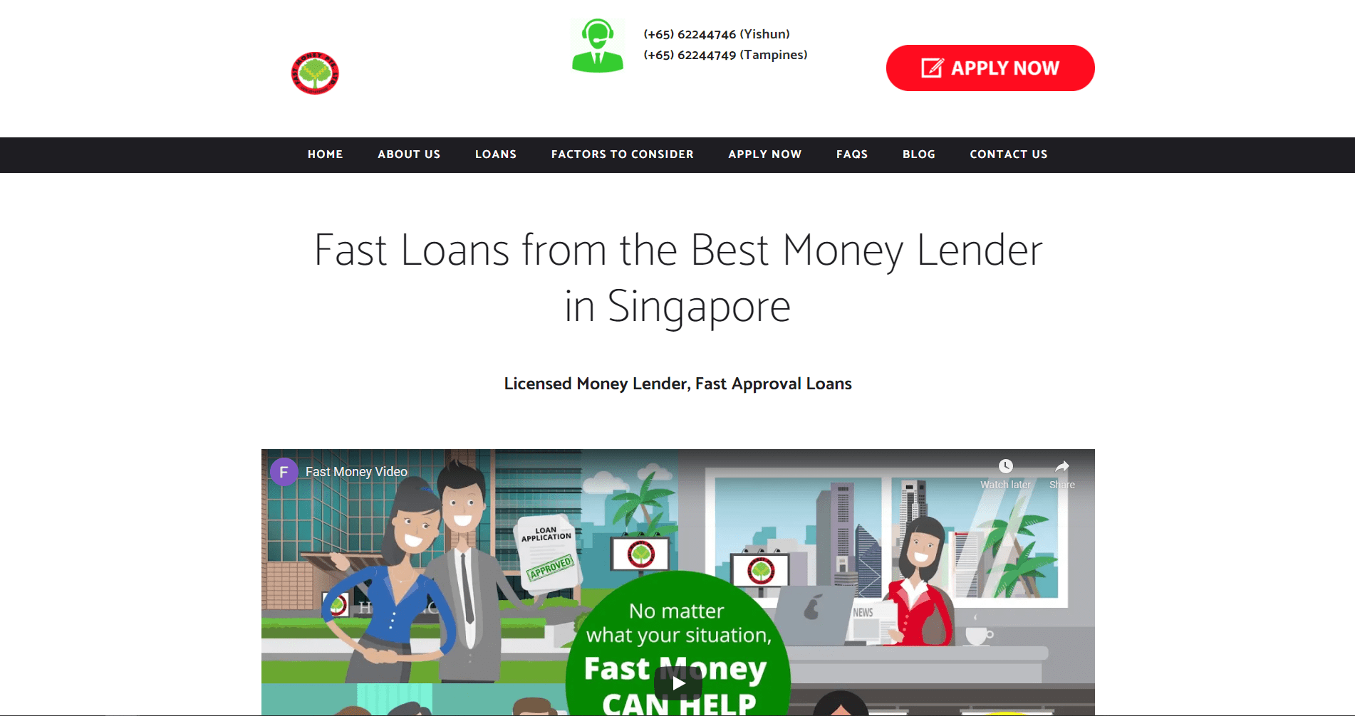 Top 2 Best Tampines Money Lenders. Lowest Rates, Licensed & Reputable.