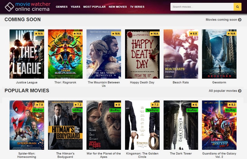Streaming to watch movies free online. 20 Best Sites To Watch Movies Online without Registration ...