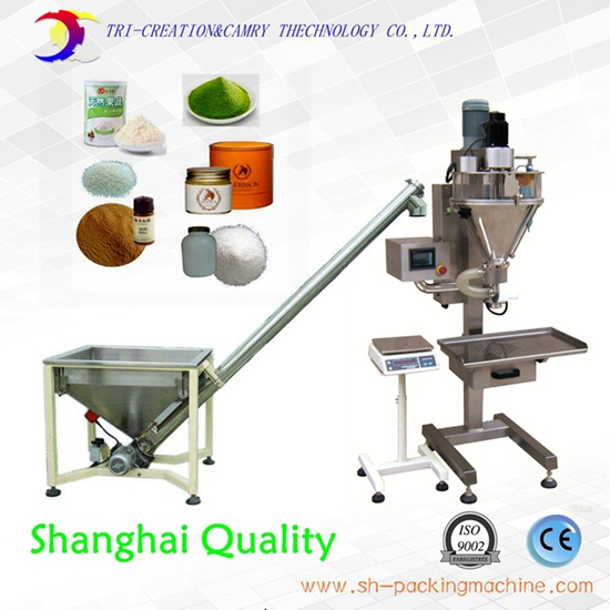 automatic auger powder filling machine with feeder,316L coffee/flour