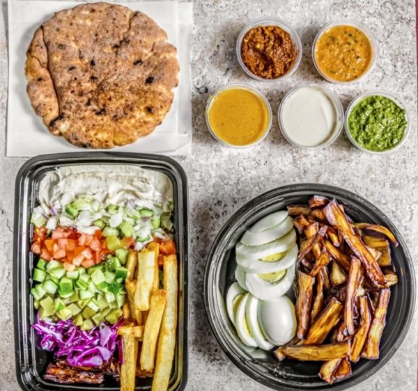 Best Kosher Sabich Platter Restaurant NYC, Manhattan