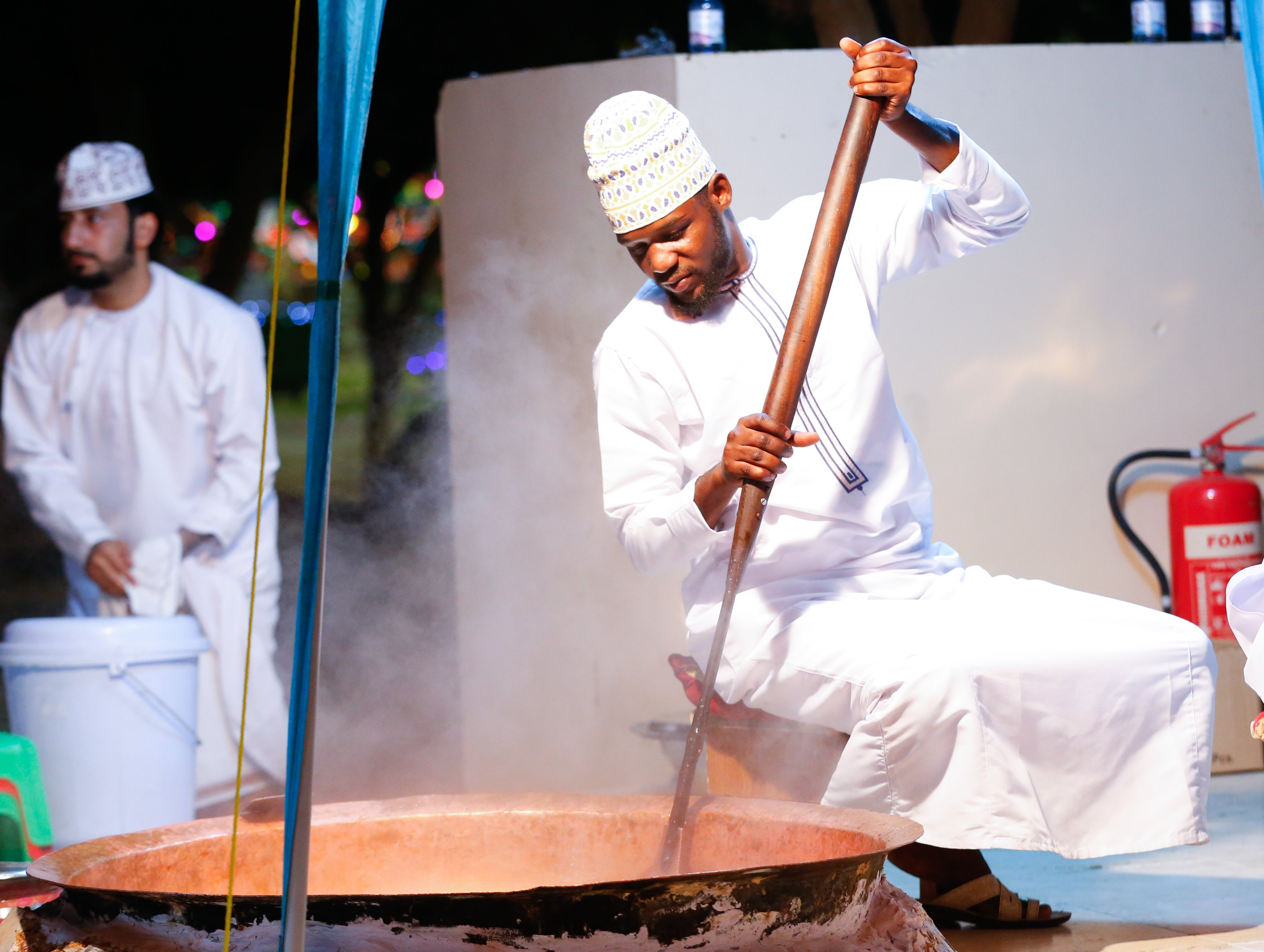 The art of Halwamaking at Muscat Festival Times of Oman