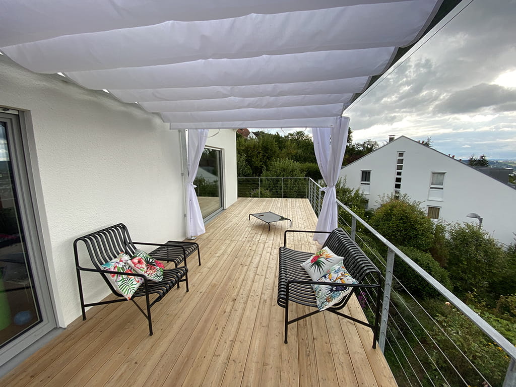 Outdoor roman shade waterproof 3x5 Shade4you