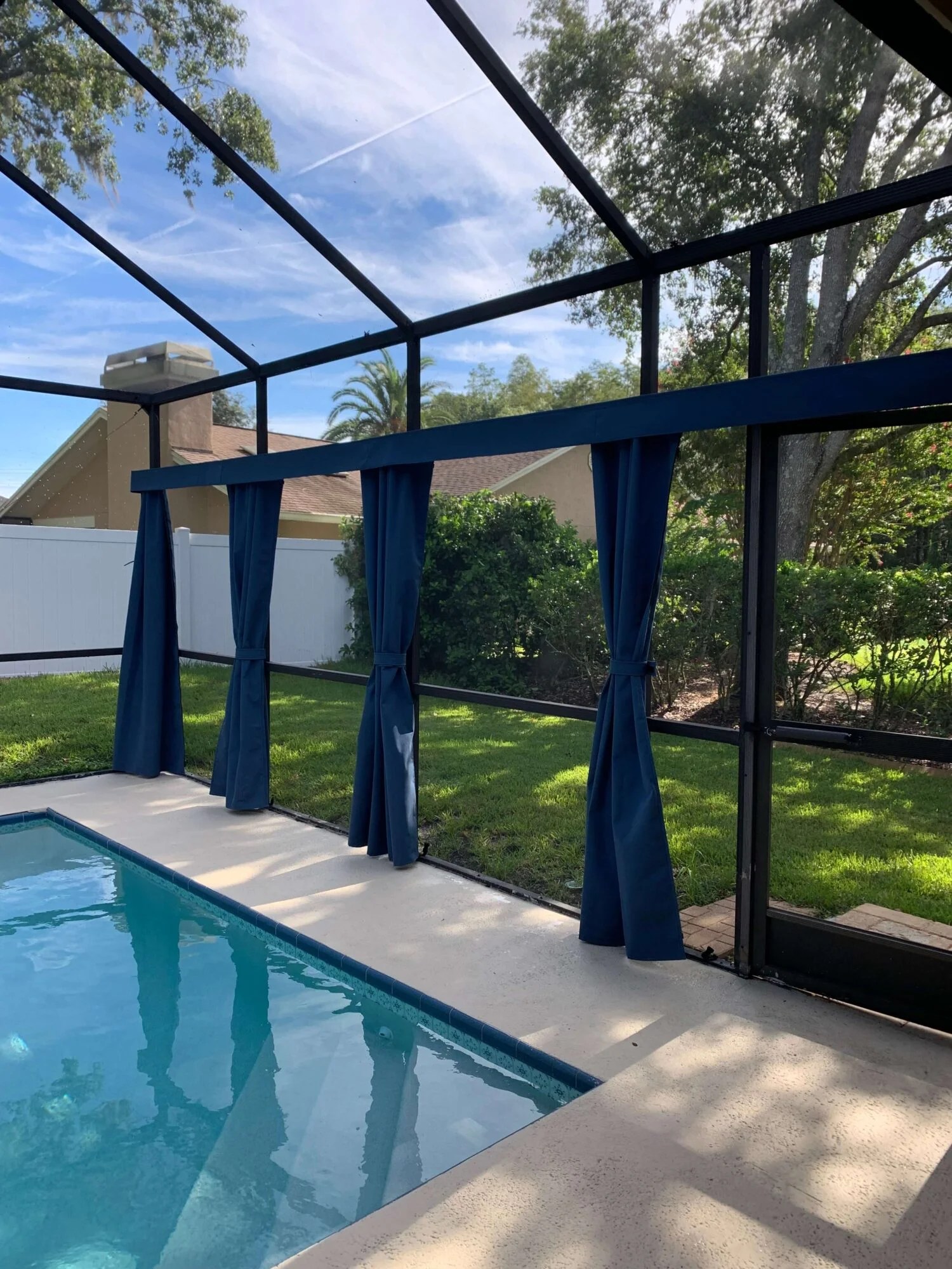 Lanai Curtains for Pool Cages Shade it Florida Tampa