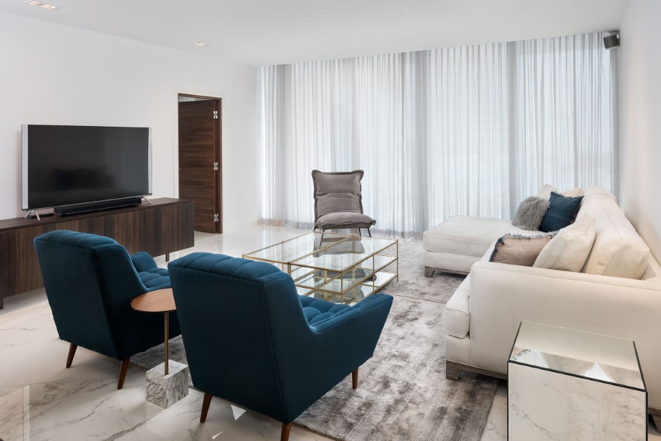 Lutron Motorized Drapery Tracks control lighting, views & privacy