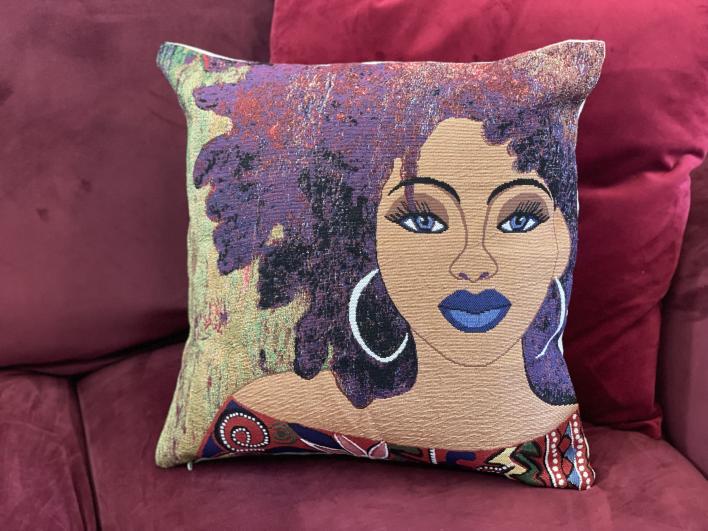 Marvelously Made Cushion Cover African American Shades of Color