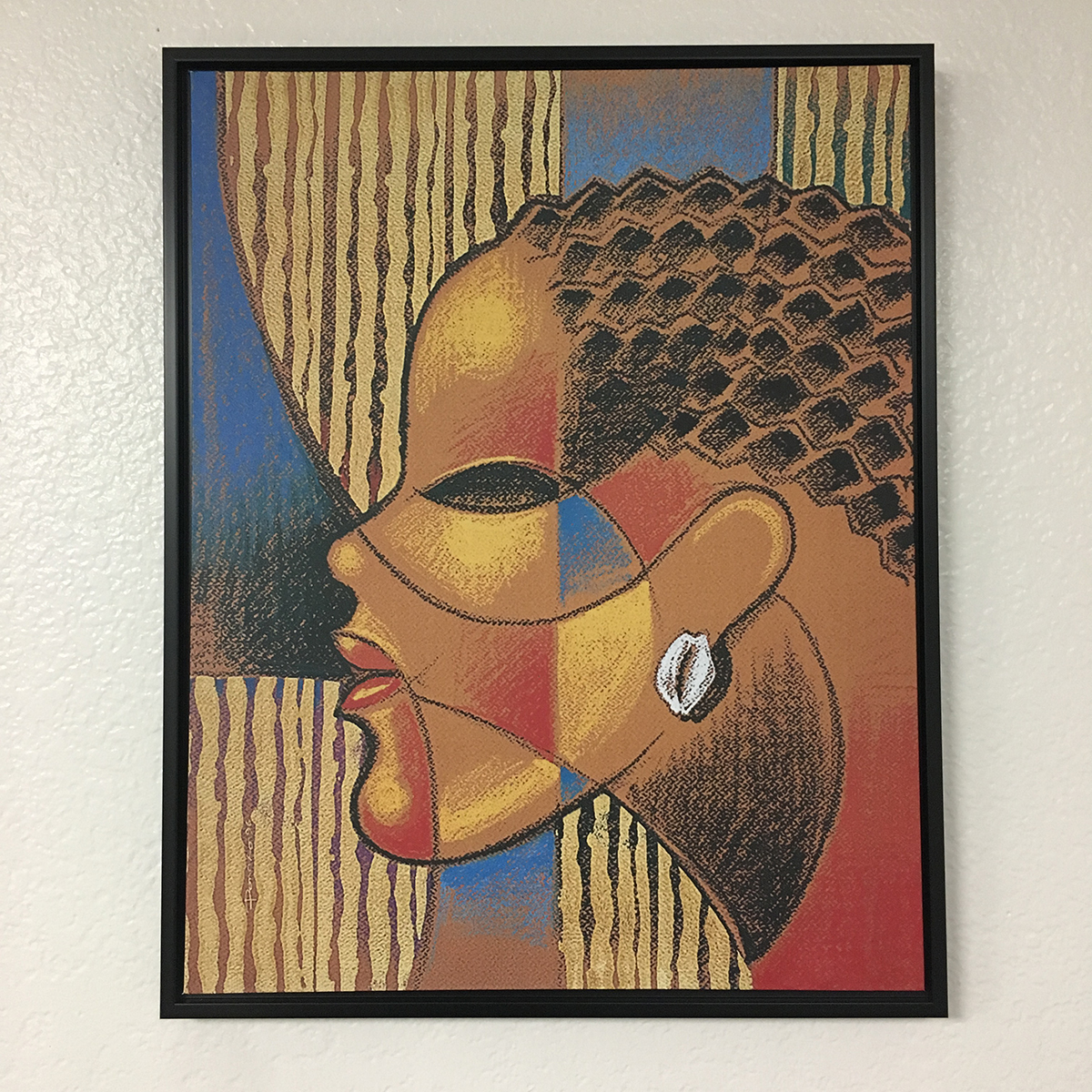 African American Framed Art Composite Of A Woman Framed Canvas Art