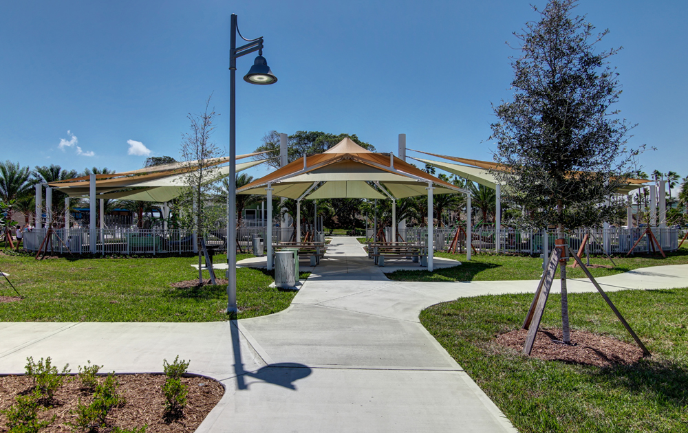 City of Deerfield Beach gets new sun shades at Sullivan Park