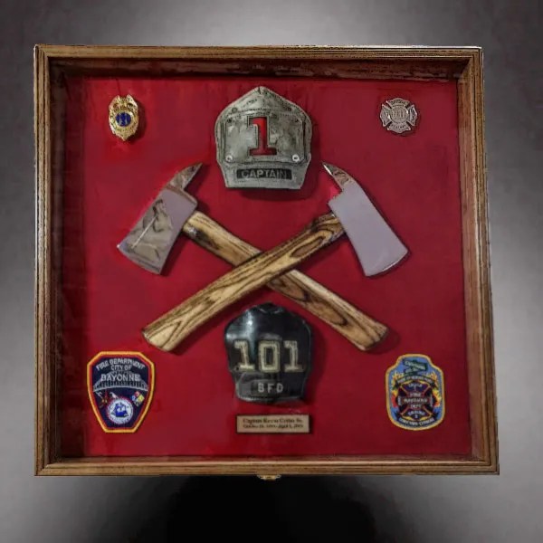 Retirement Shadow Boxes for Police, Firefighter and EMT