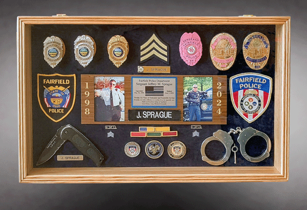 Retirement Shadow Boxes for Police, Firefighter and EMT