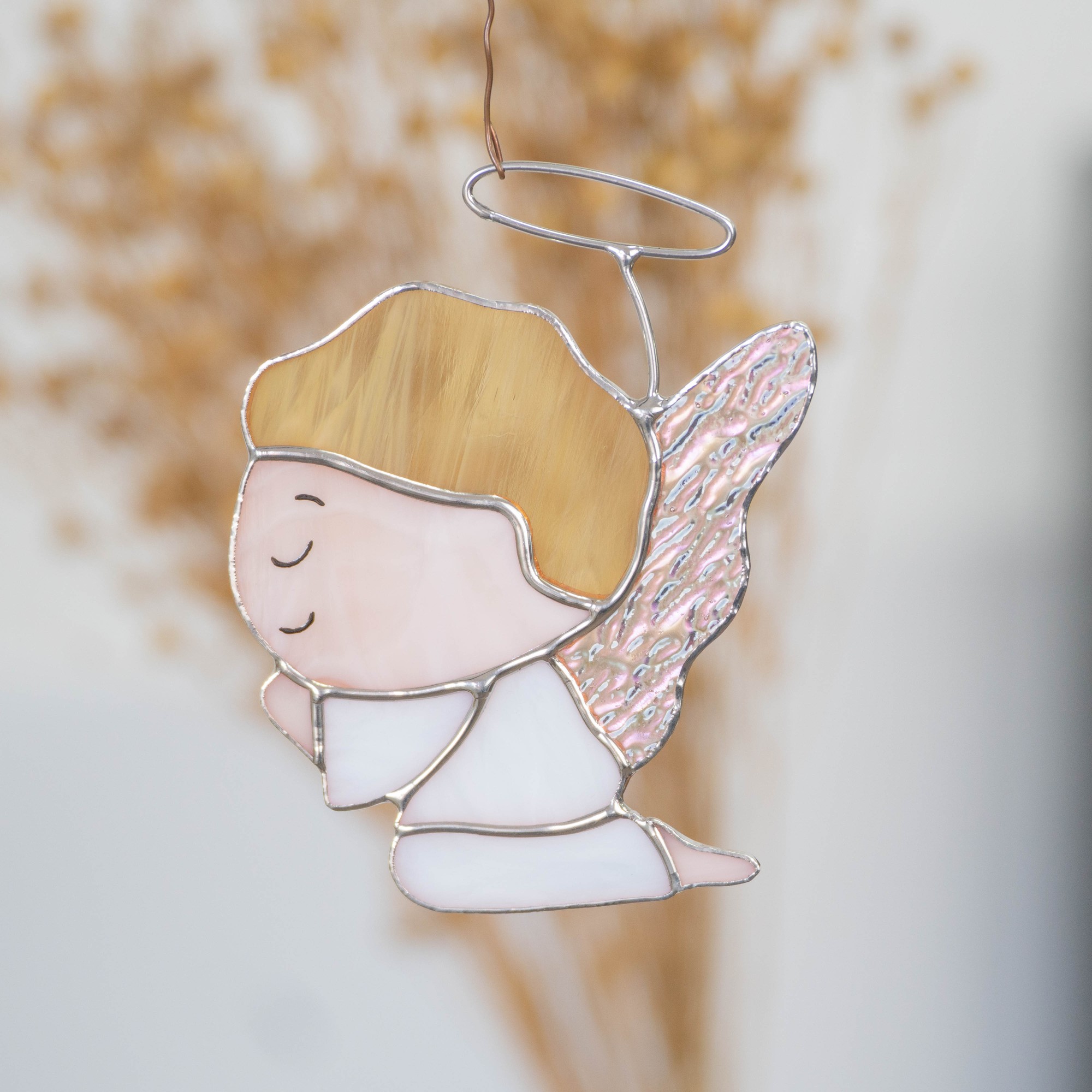 Christmas angel stained glass window hangings 19850 from