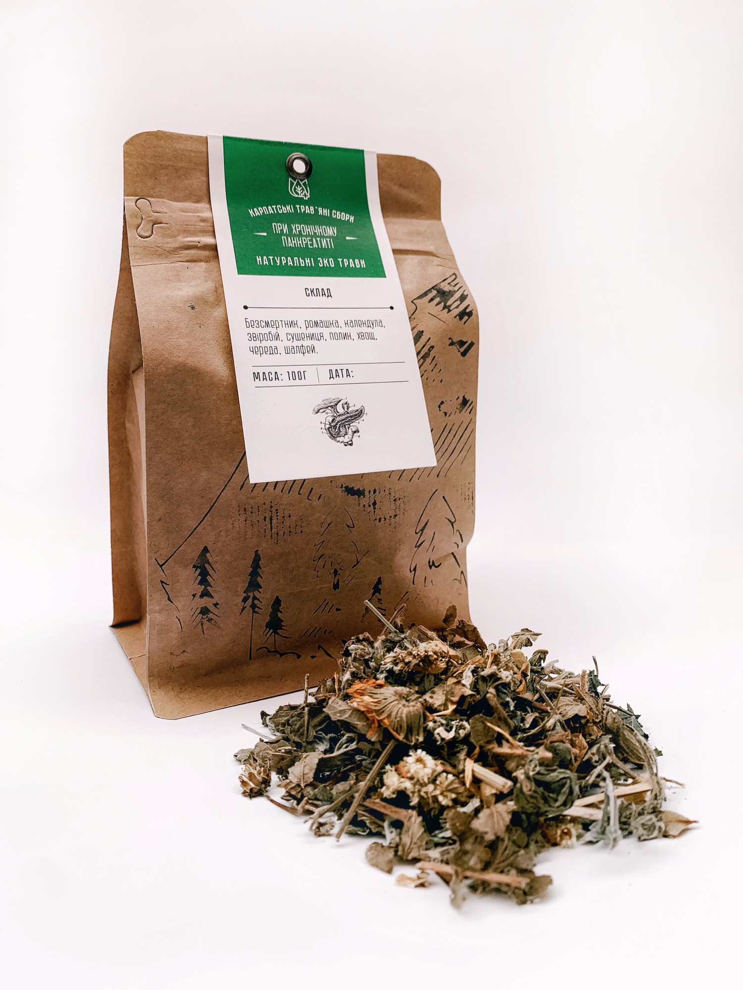 Herbal collection for pancreatitis herbal tea therapeutic herbal tea