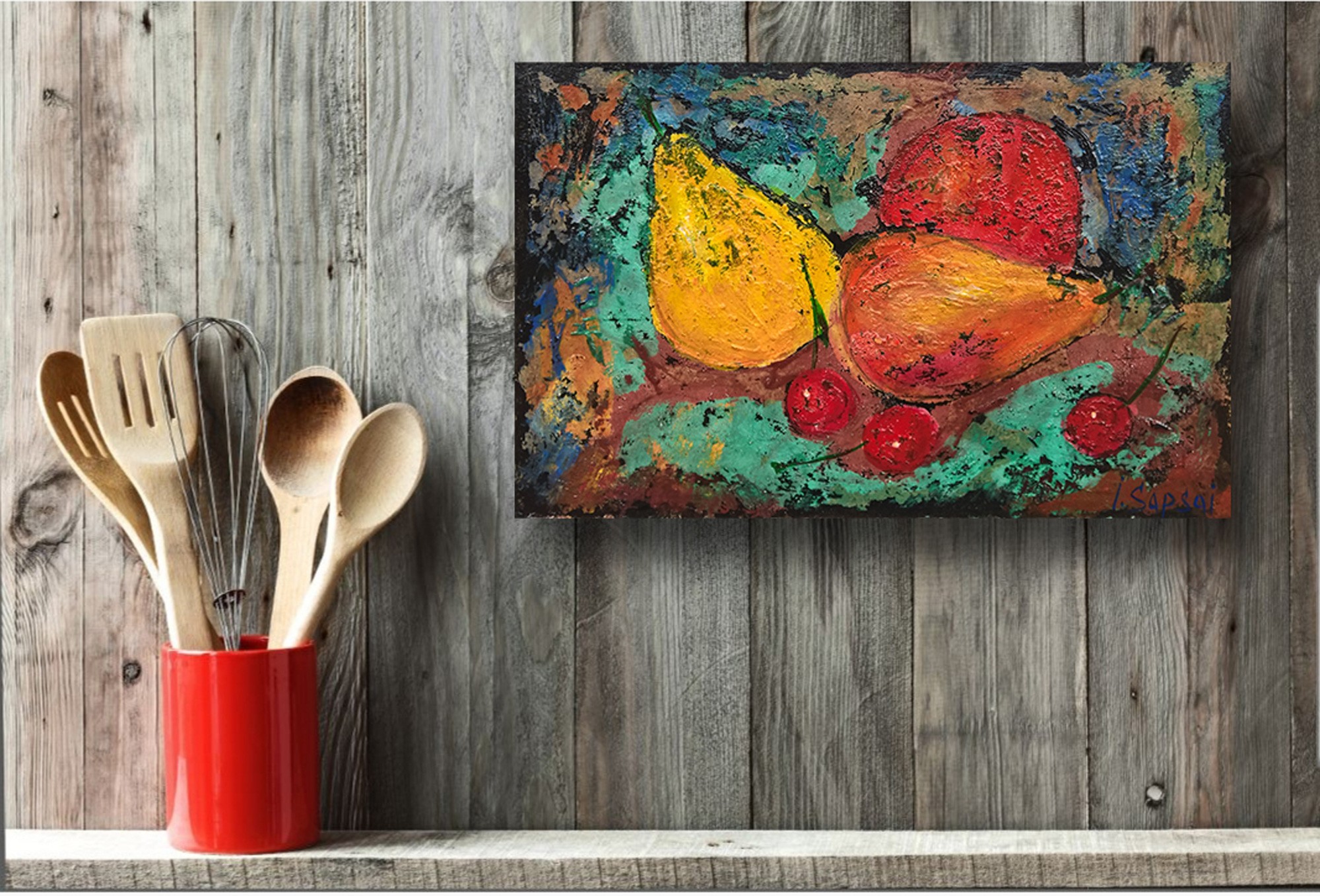 Abstract Fruit Paintings