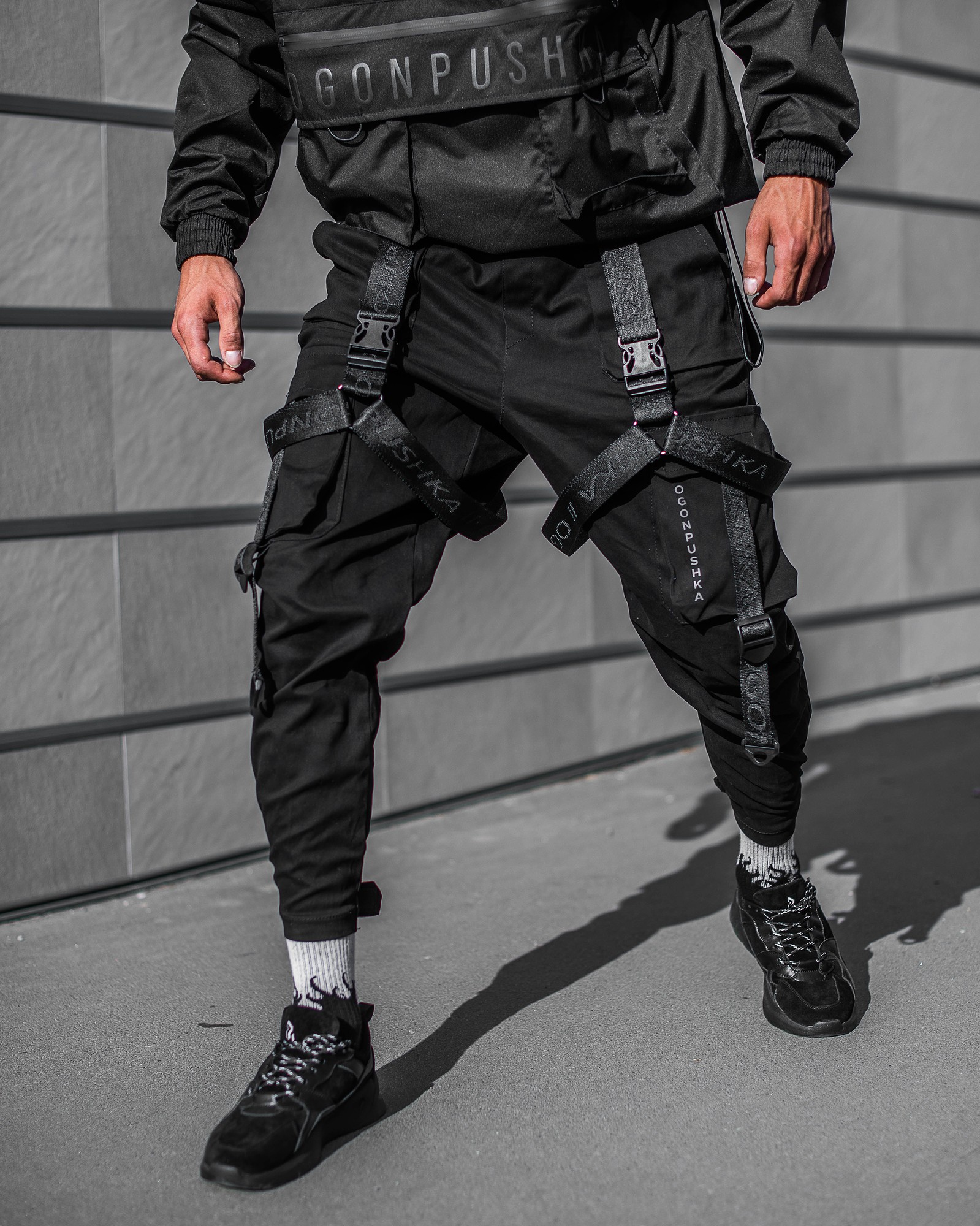 Cargo pants for men ogonpushka combo black 21483 from OGONPUSHKA with