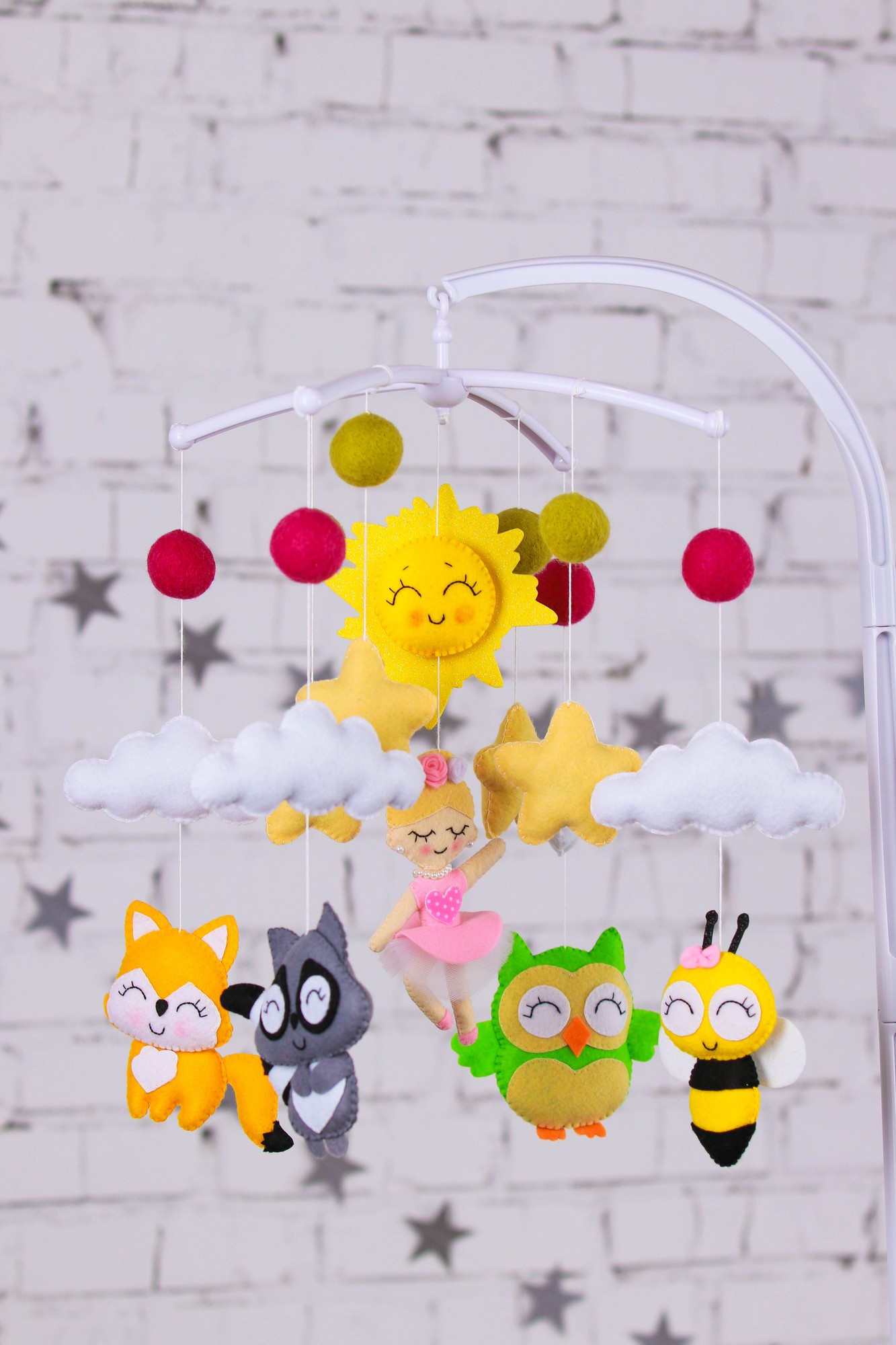 Baby mobile "ballerina" 21957 from WoollyFox with donate to u24