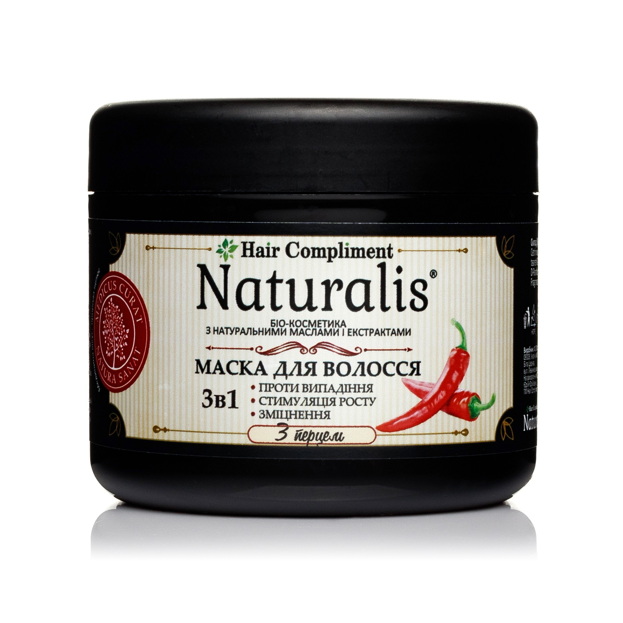 Mask with pepper against hair loss hair compliment naturalis 500 ml