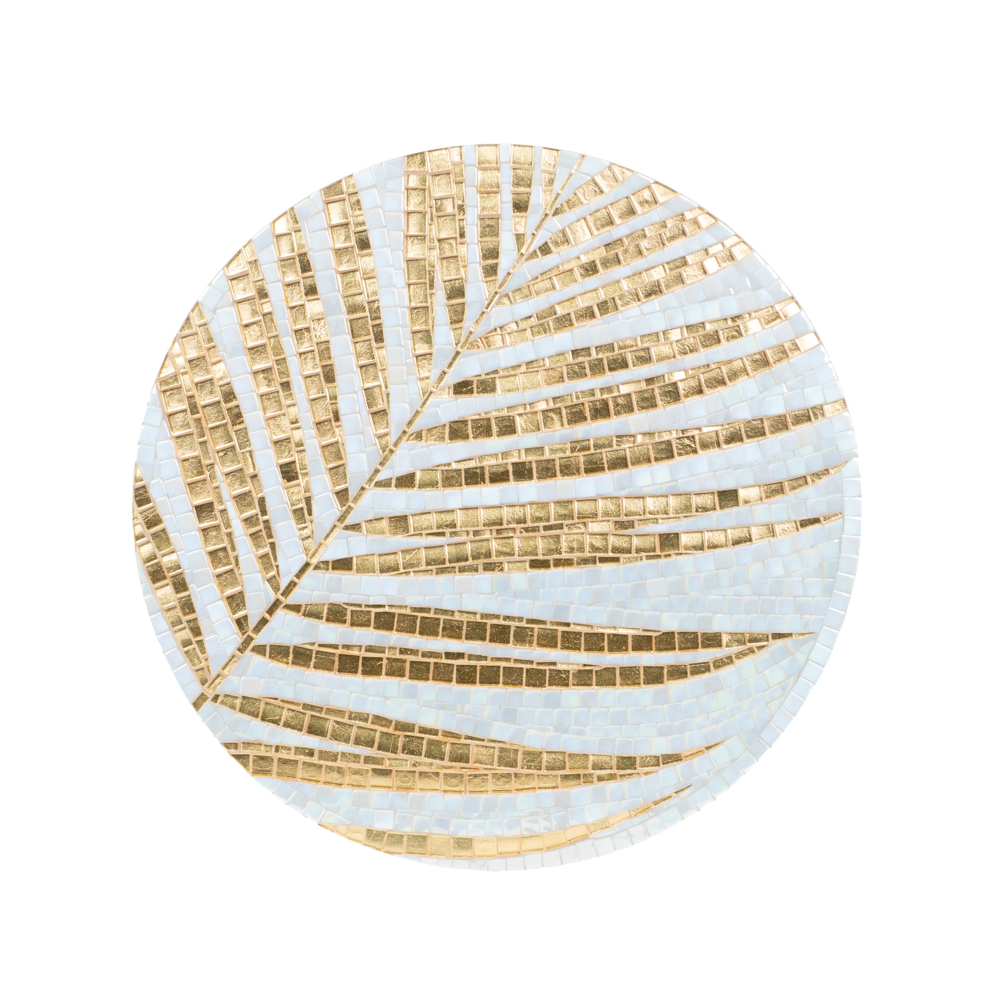 Stained glass mosaic coffee table 23737 from GlassArtStories with