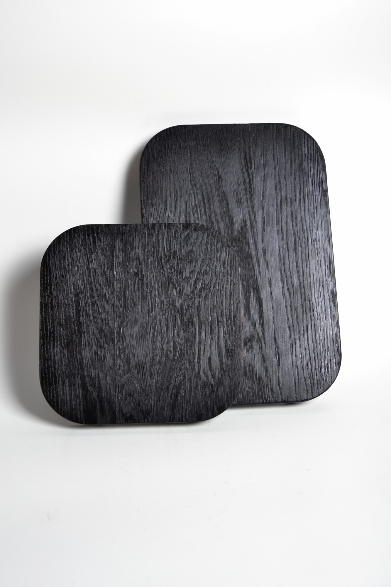 Black cutting board, custom black serving board, burnt wood 23813