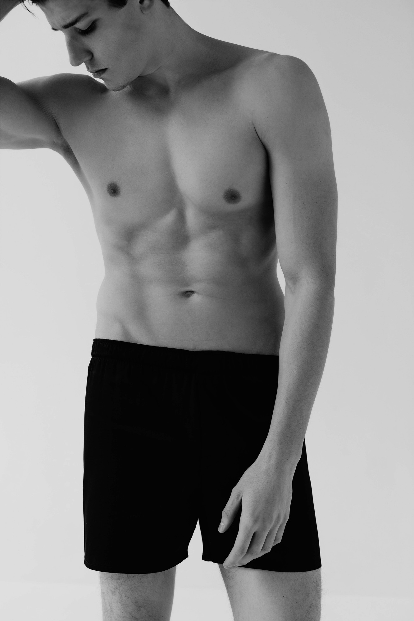 Black loose boxers 24897 from SPACEMAN underwear with donate to u24