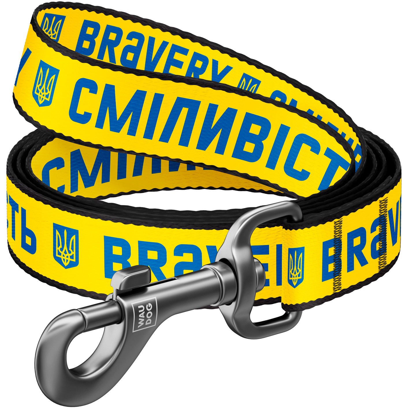 Waudog nylon dog leash, "bravery" design, m, w 20 mm, l 122 cm 26027