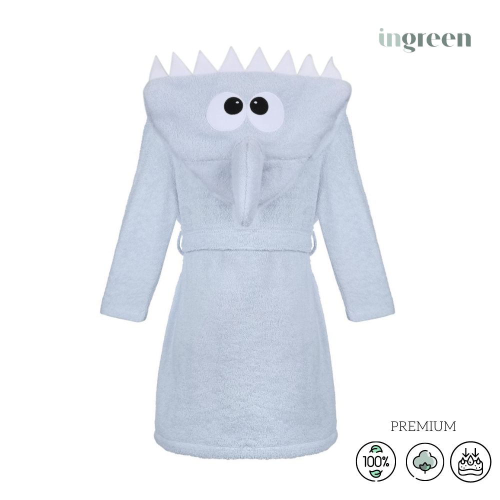 Ingreen kids terry bathrobe, baby shark 26072 from INGREEN with