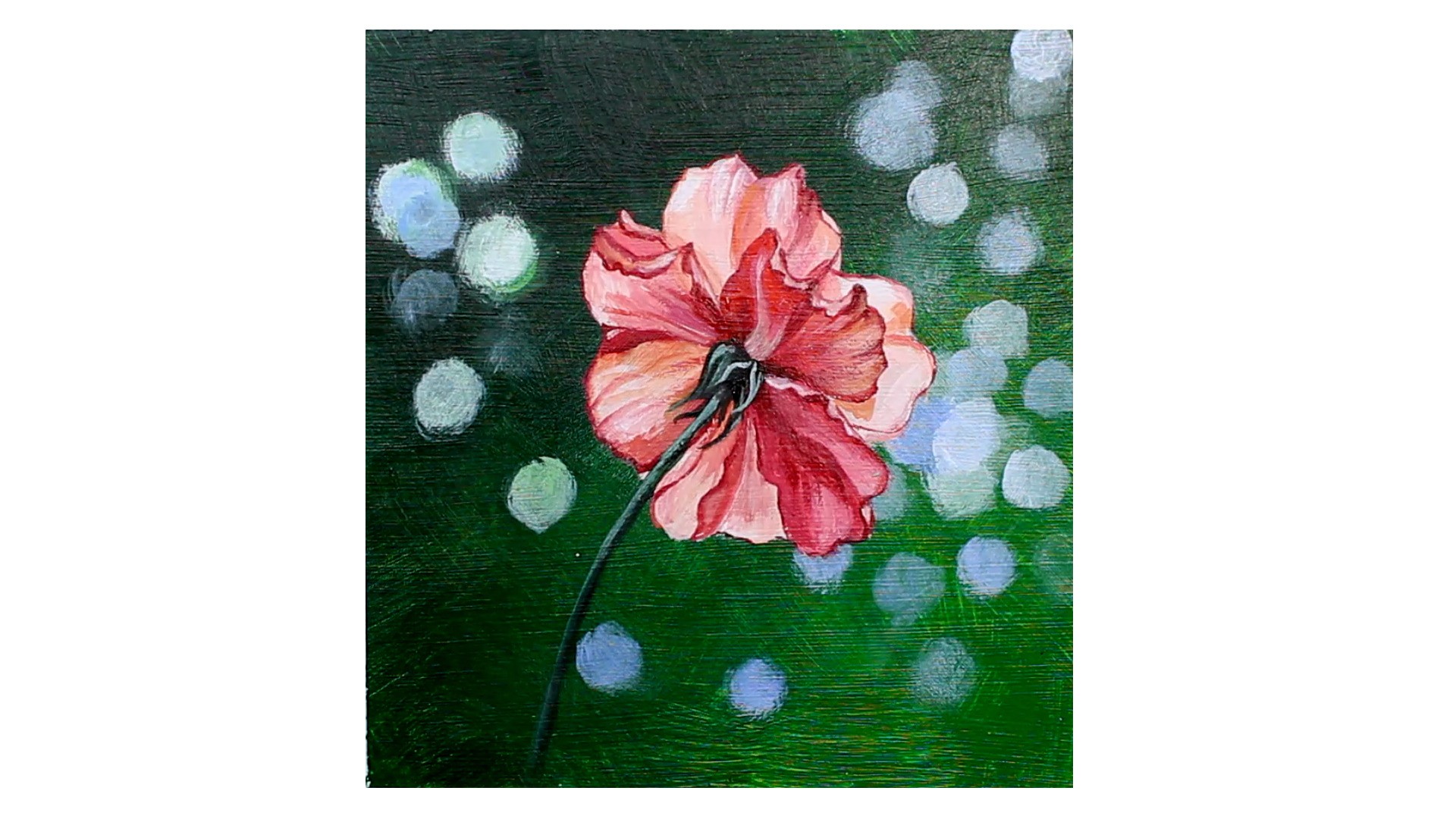 Beautiful rose original acrylic painting on canvas wall decor 26615