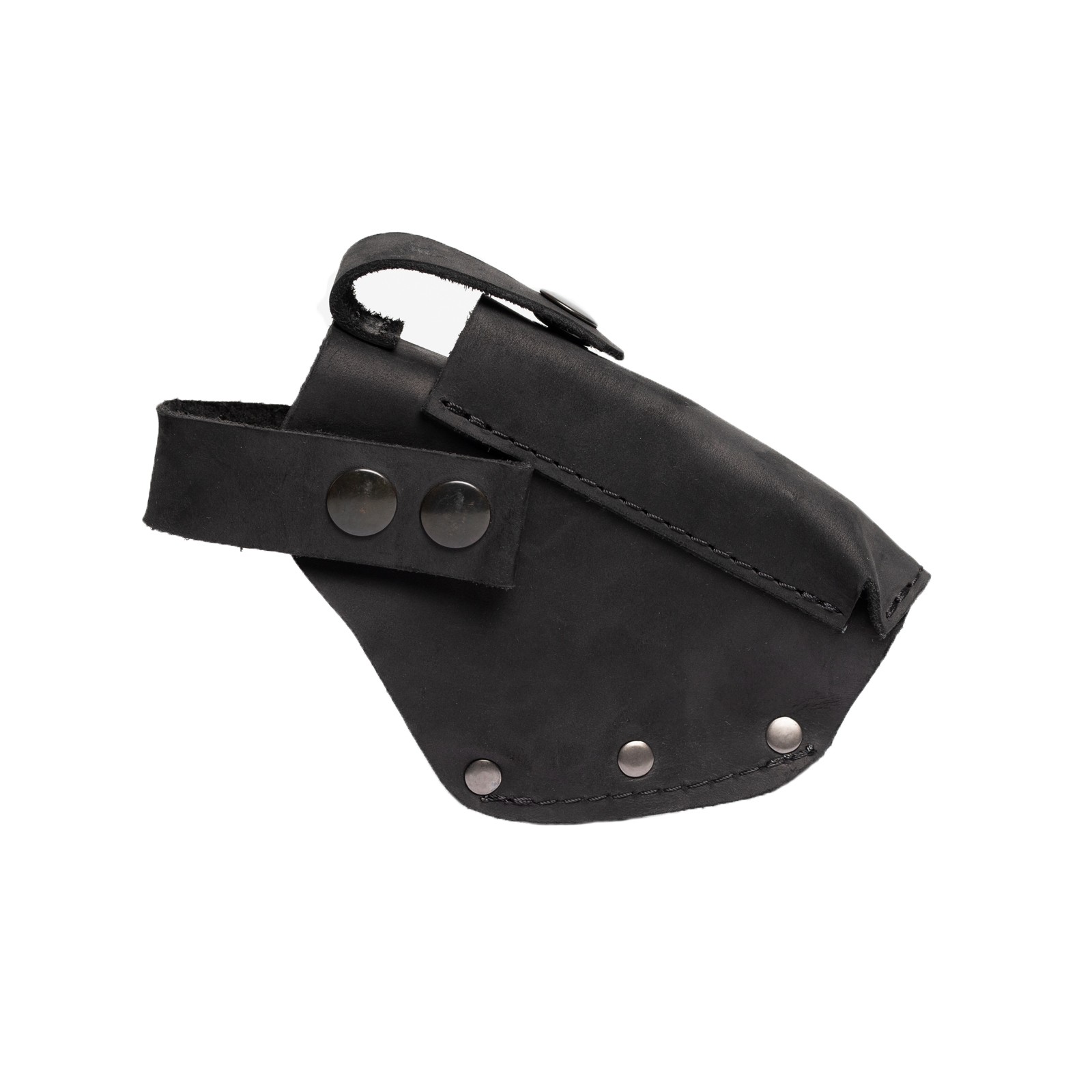 Black leather gun holster, fort12 holster for belt 27108 from Skin