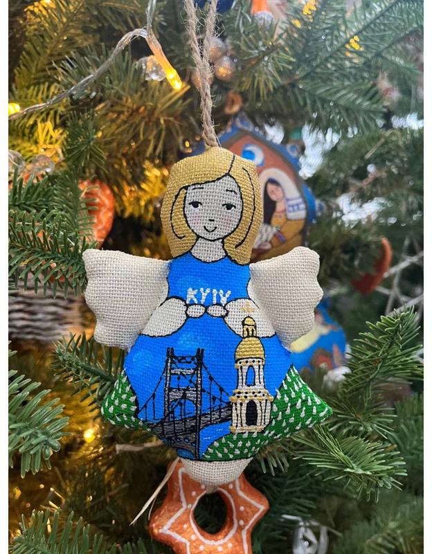 Handmade souvenir angel "the sophia cathedral" 3368 from Koza Dereza