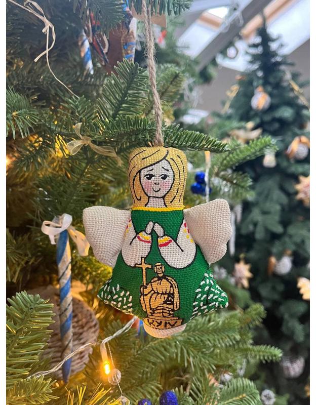 Textile angel souvenir "monument to volodymyr velykyi" 3370 from Koza