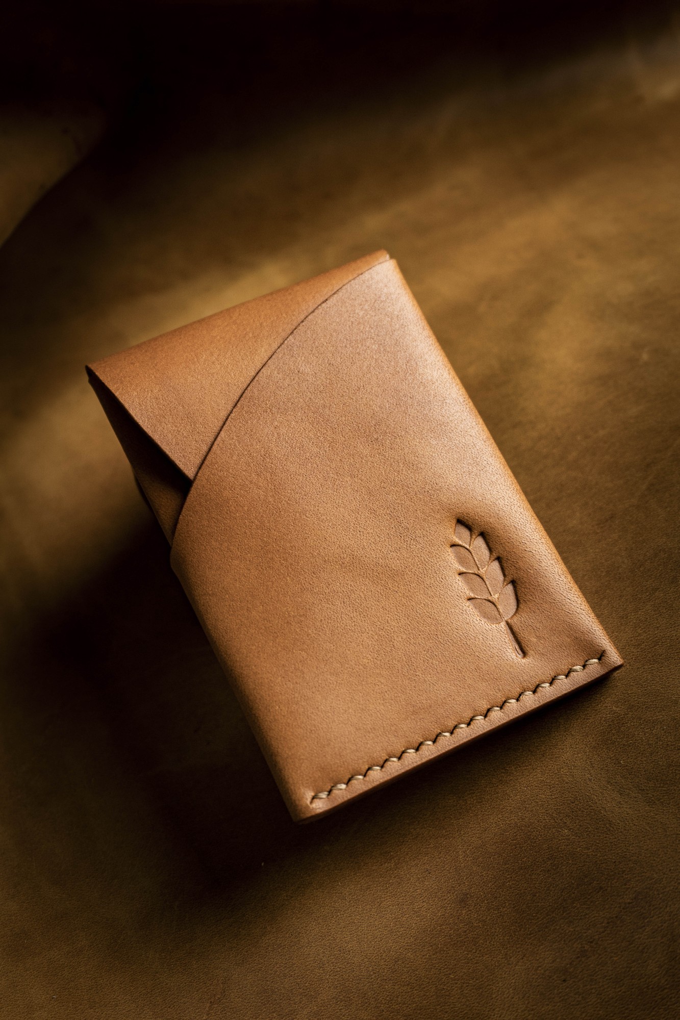 Personalized leather card holder edc wallet 28138 from Kolos Leather