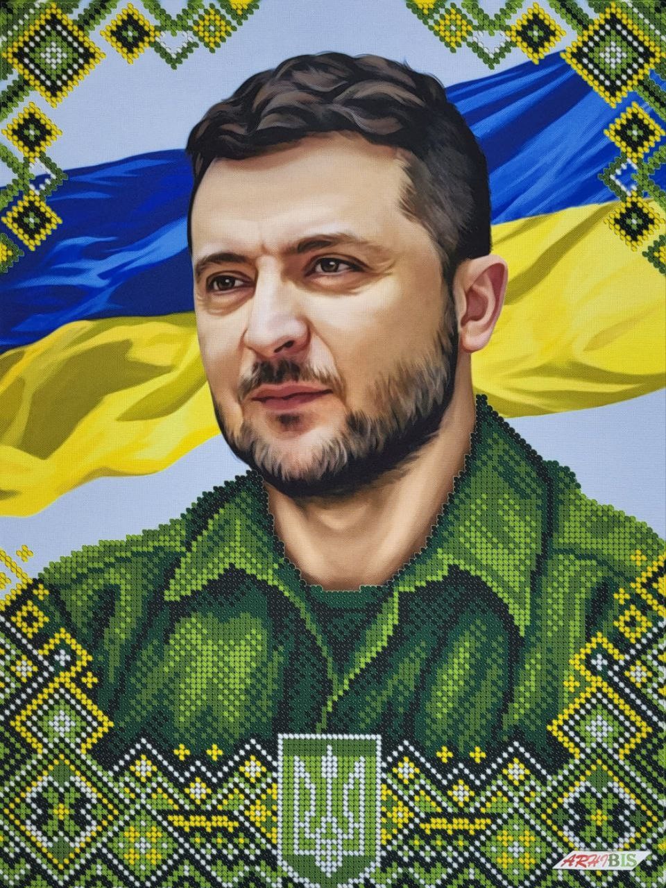 Zelenskyy v.o. president of ukraine kit bead embroidery a3h_476 29022