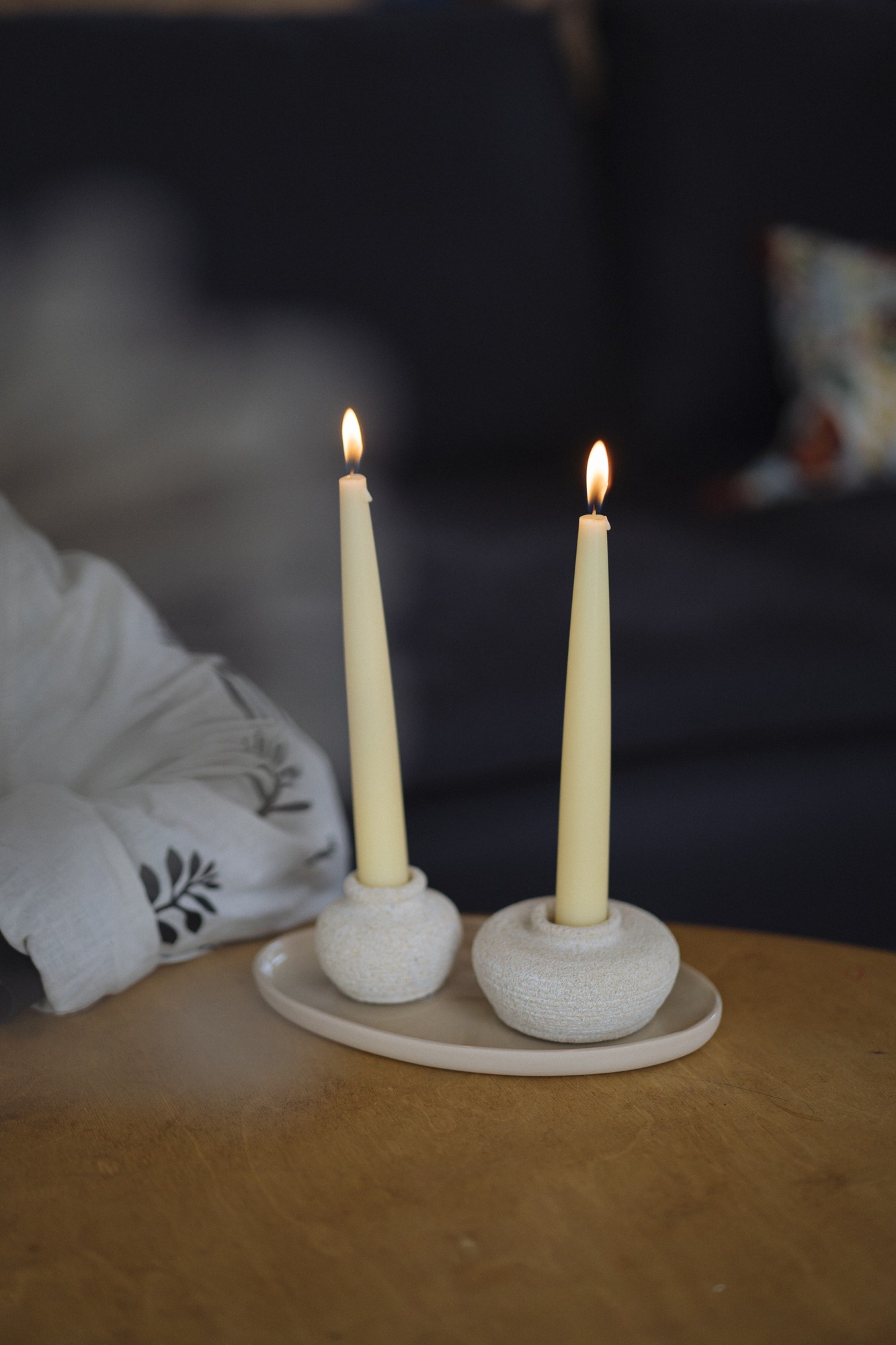 Stone candlestick l 31385 from Somethings Interesting with donate to u24