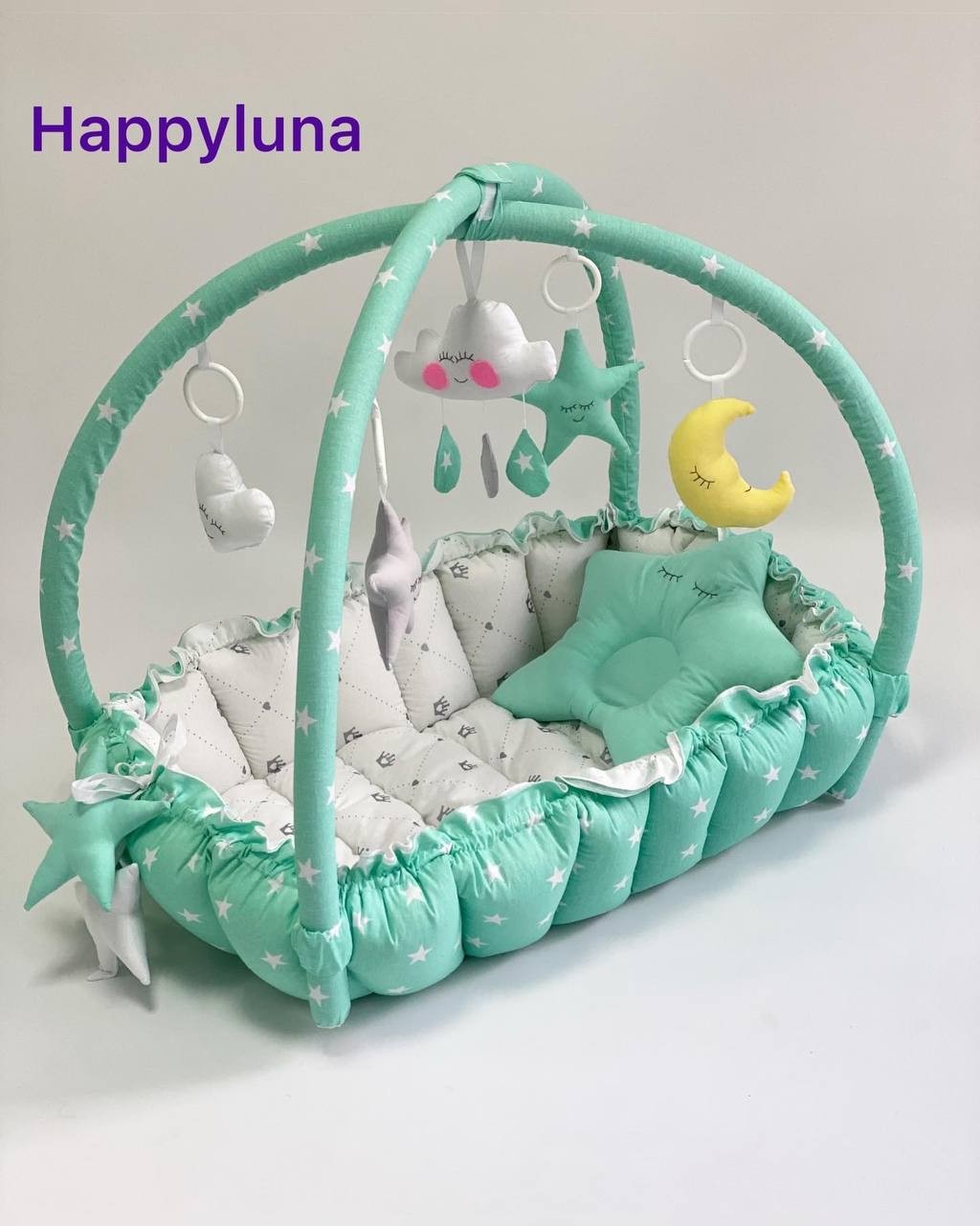 Tm happyluna children's playmat cocoon nest for a newborn 2 in 1