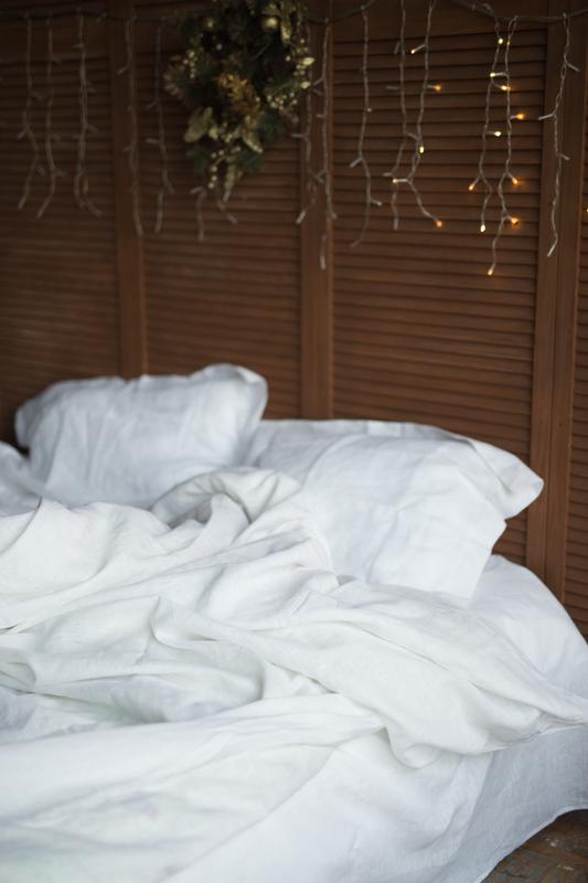 Linen bedding set "milk" 12464 from GNIZDO with donate to u24