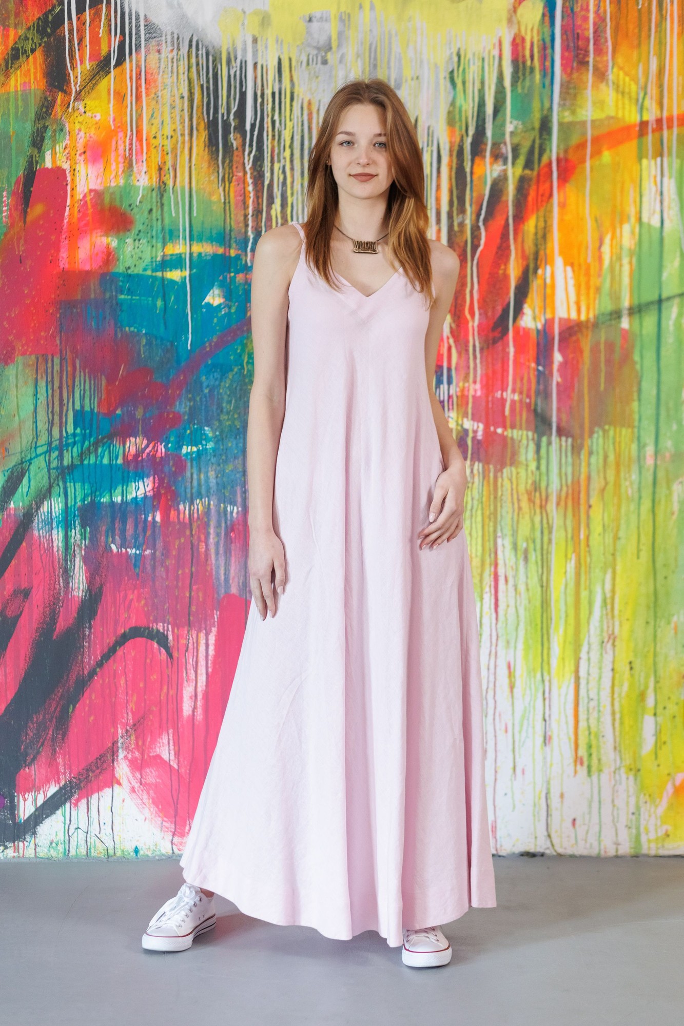 Greensboro linen dress lilac snow 34450 from VILNI with donate to u24