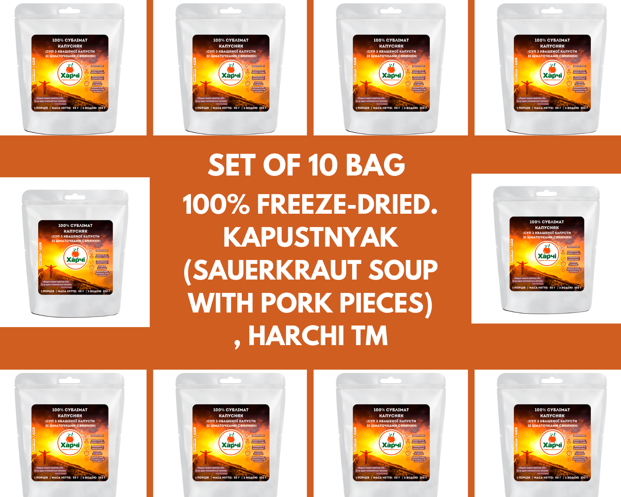 100 freezedried. kapustnyak (sauerkraut soup with pork pieces