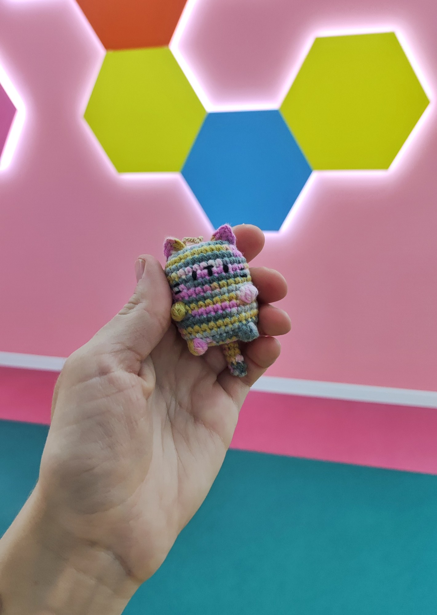 Mini lovely cat toy. handmade. cute stuffed tiny kitten. gift for cat lover. gift for kids