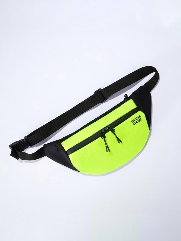 Neonyellow bum bag cordura 9837 from twinsstore with donate to u24