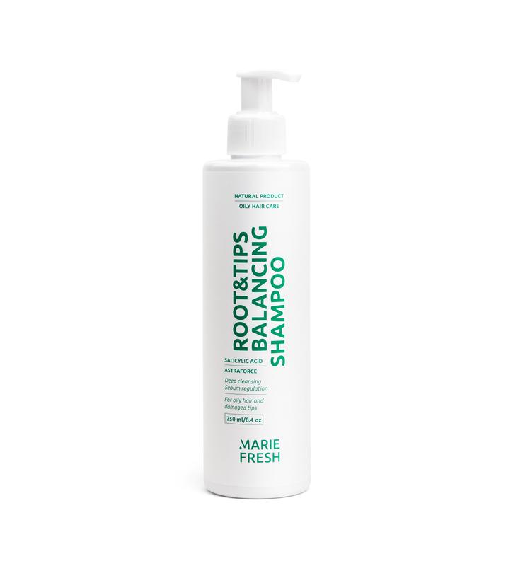 Root & tips balancing shampoo for oily roots and dry ends, 250 ml