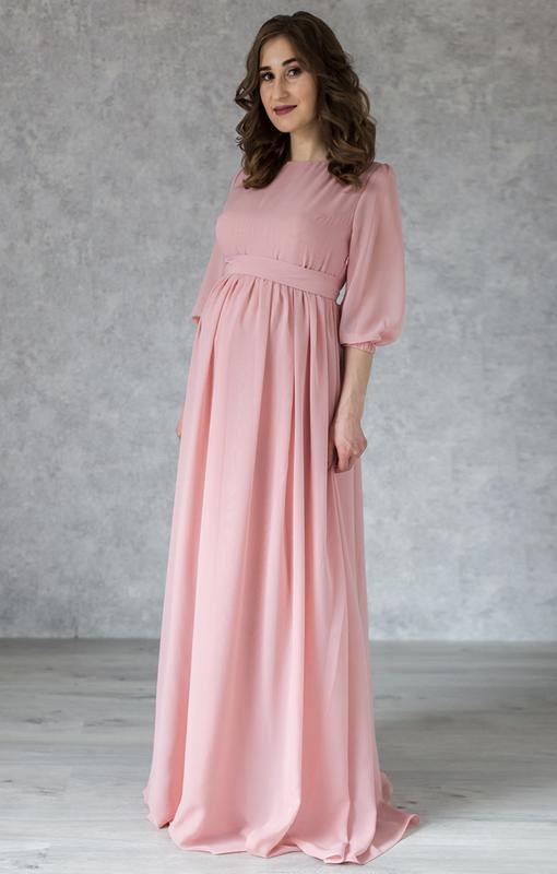 Elegance formal maternity dress for future mom blush 13395 from