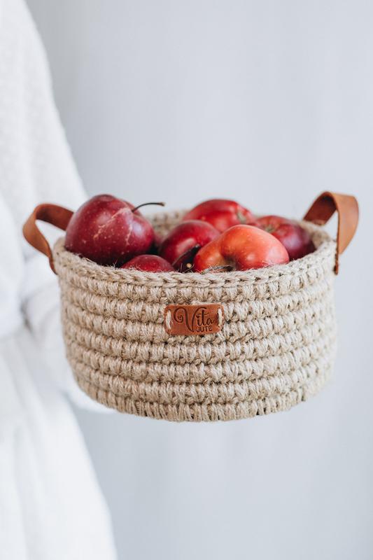 Jute basket 15375 from Vita Jute with donate to u24