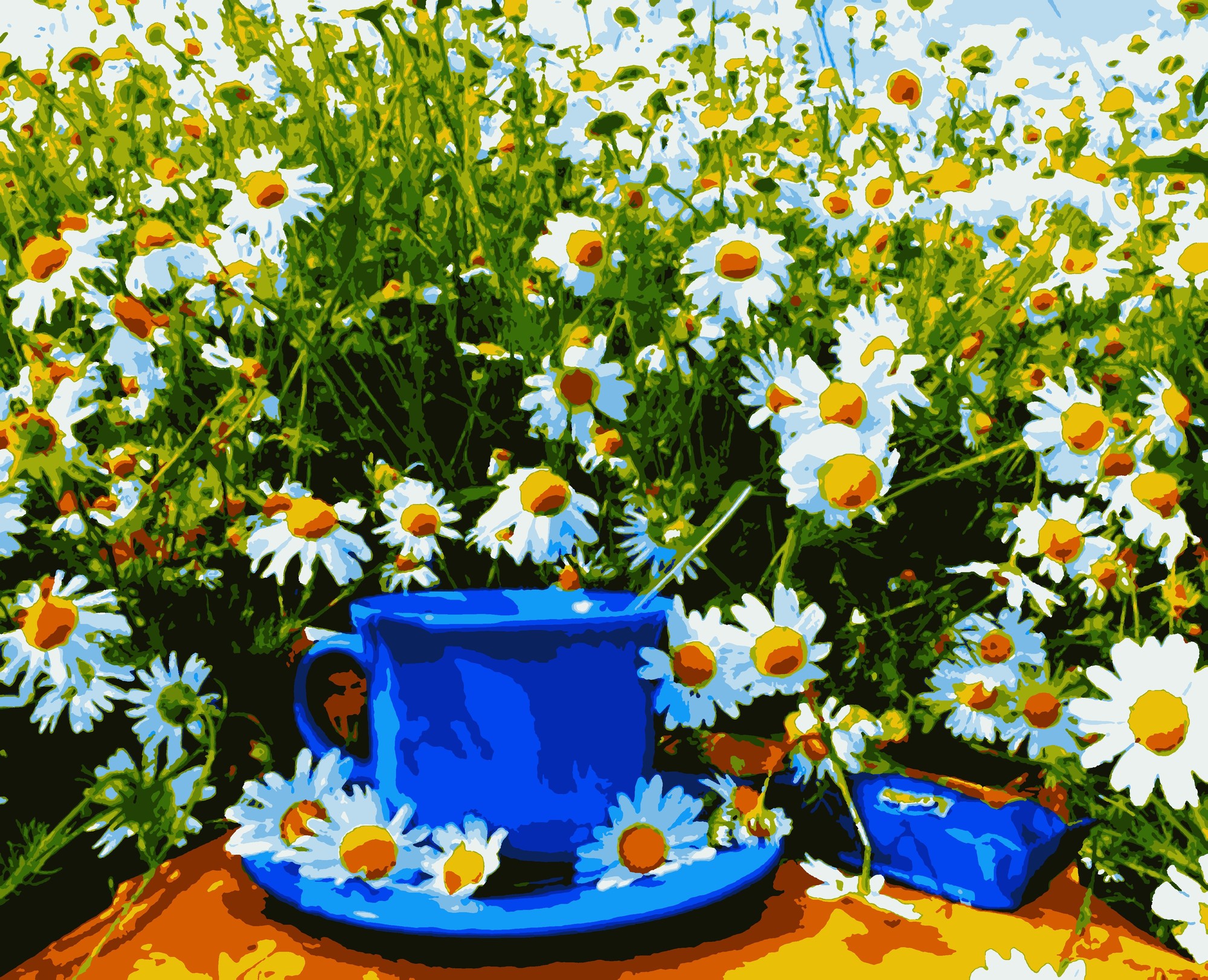 Paint by numbers gift idea kit diy painting kit on canvas with frame